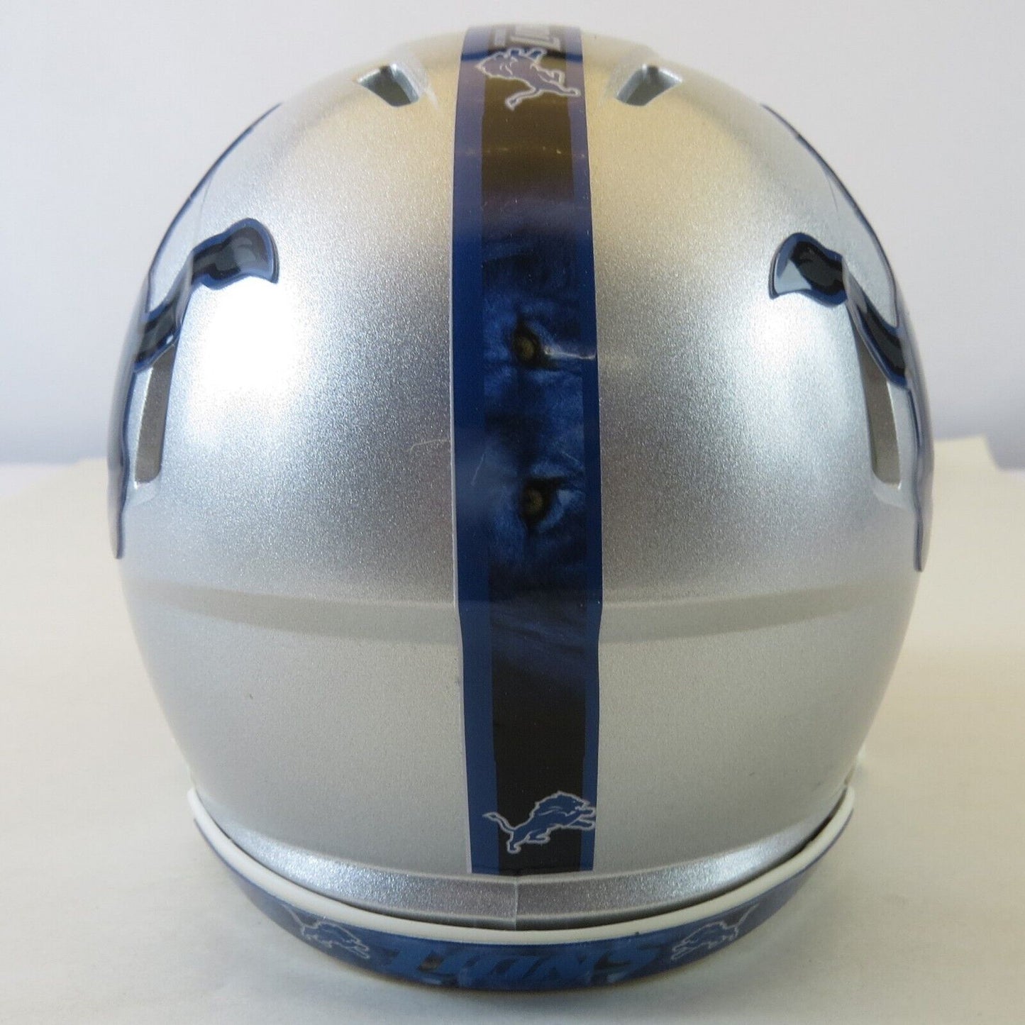 Detroit Lions Custom Mini Helmet Silver