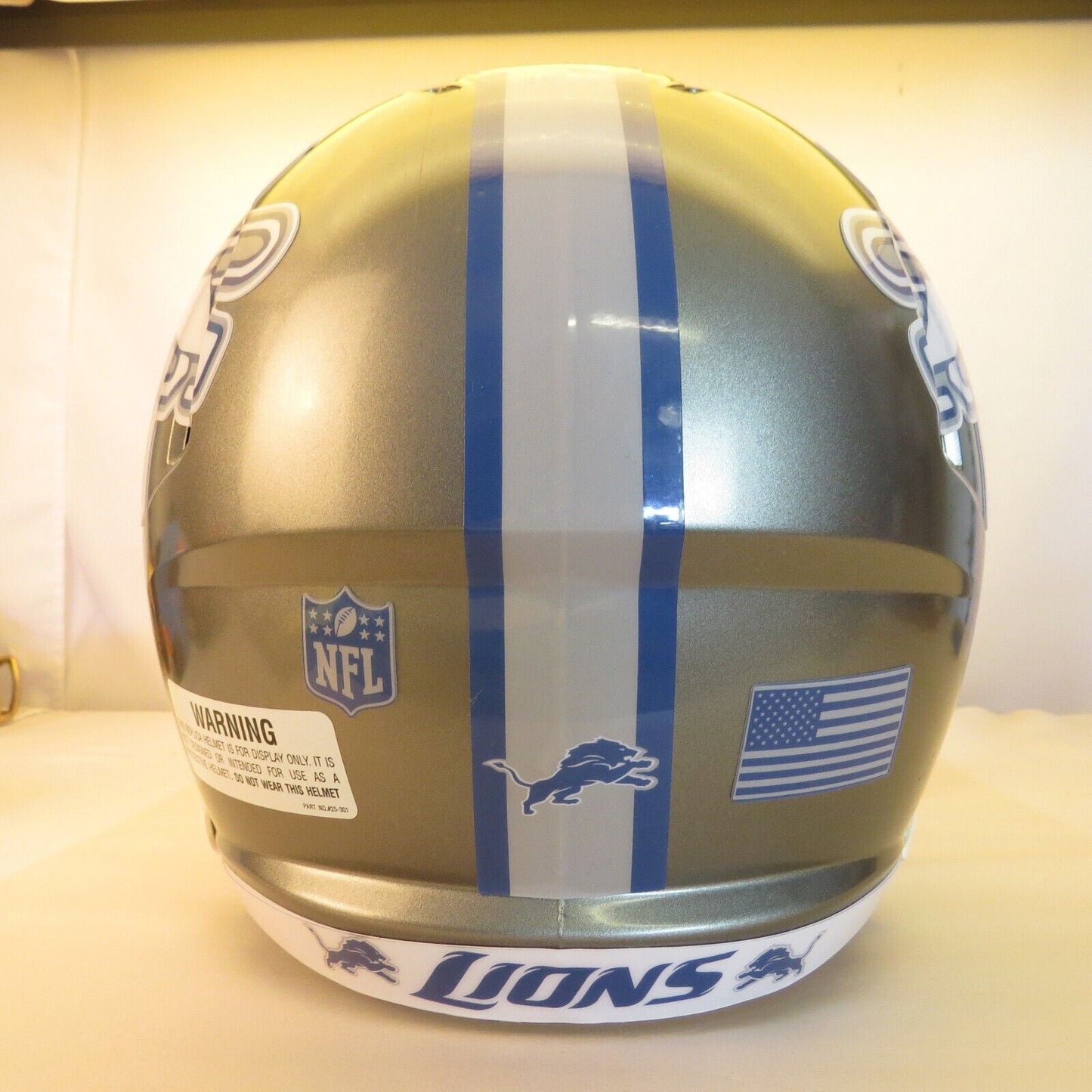 Detroit Lions Custom full size replica Helmet Concept Silver Throwback