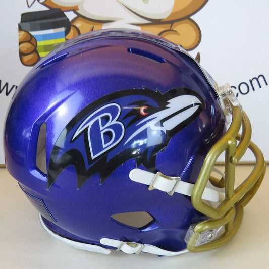 Baltimore Ravens Custom Mini Helmet Purple Flash