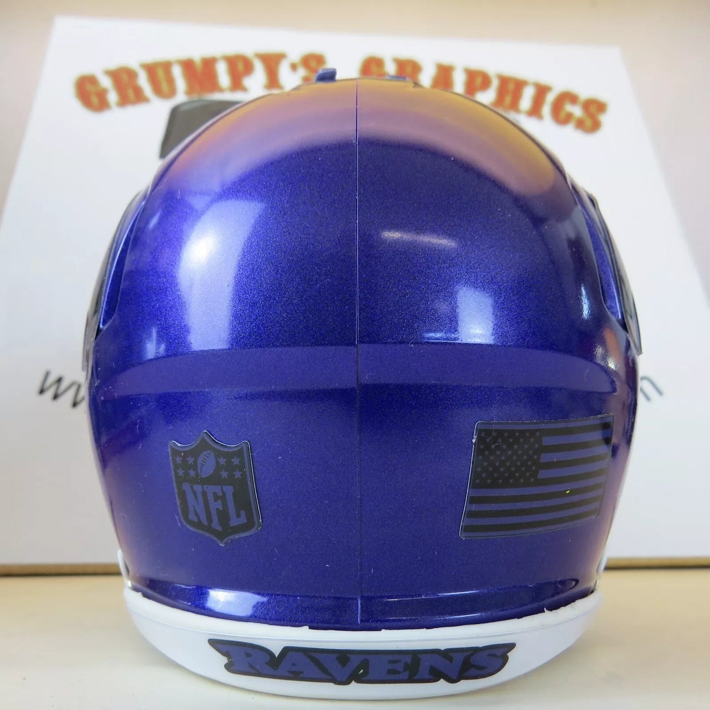 Baltimore Ravens Custom Mini Helmet Purple Flash