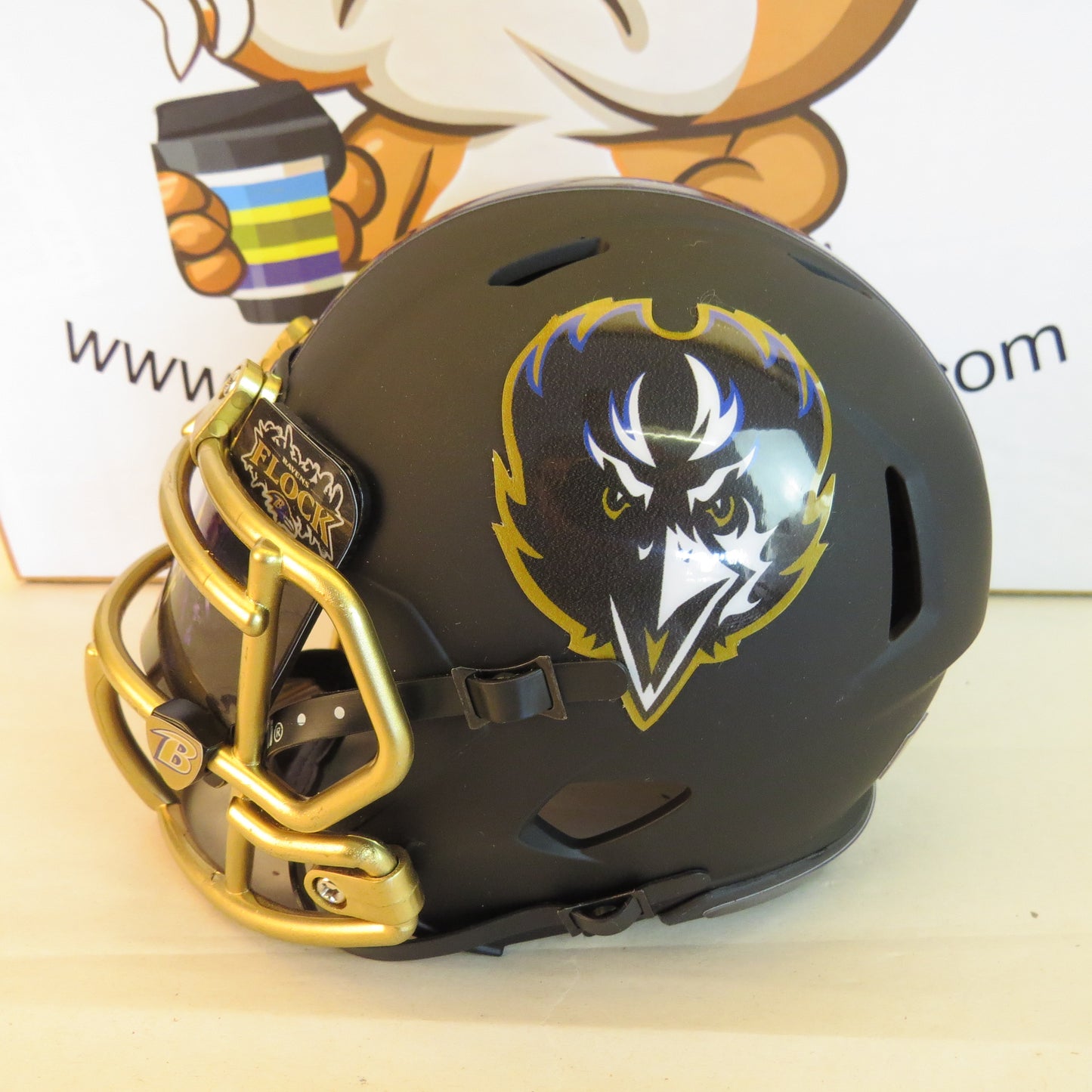 Baltimore Ravens Custom Mini Helmet Mate Black