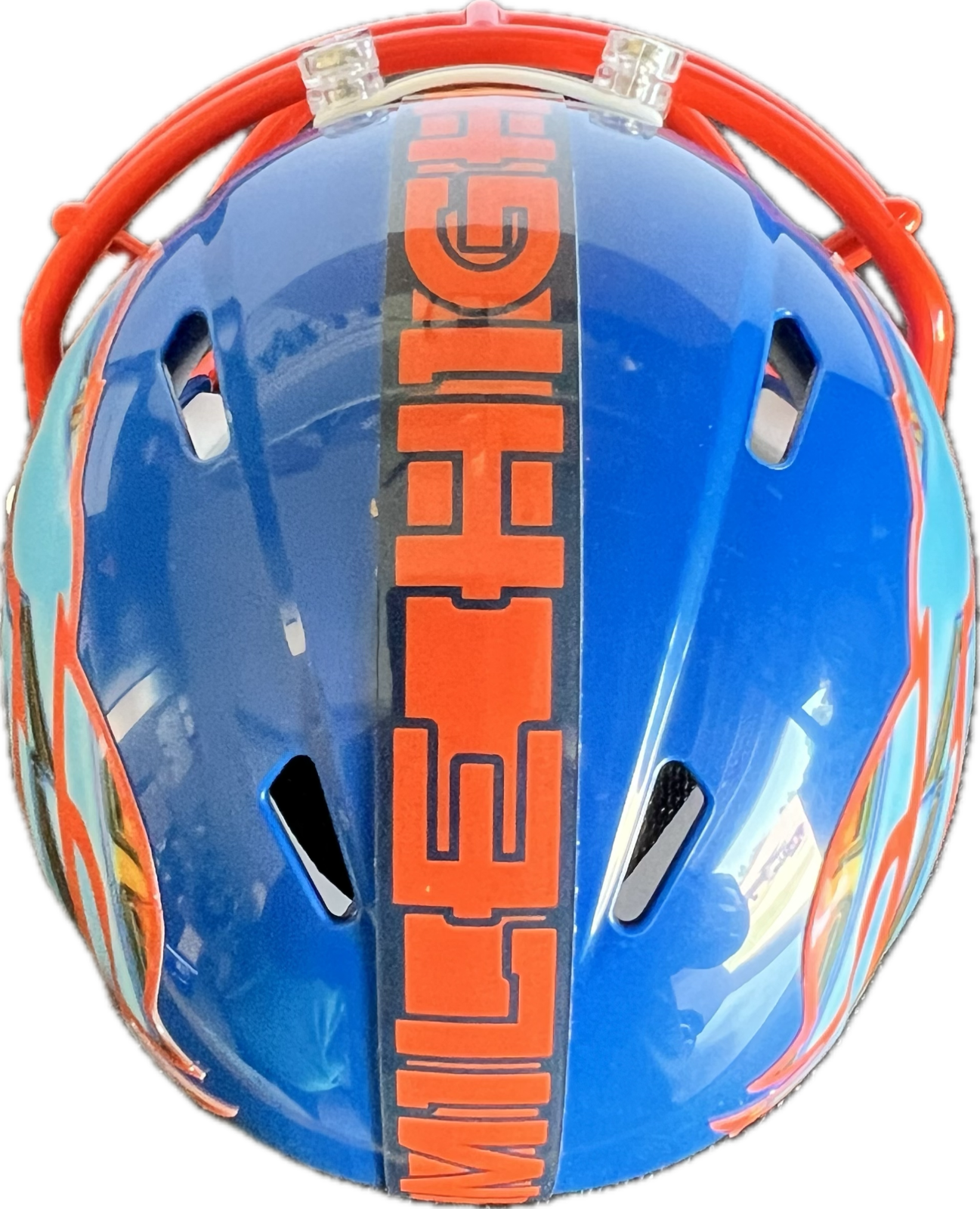 Denver Broncos Custom Mini Helmet Blue